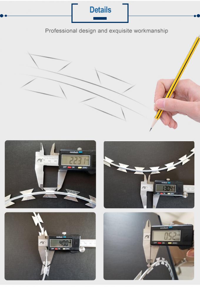 Hoog - netwerk van het het scheermesprikkeldraad van de kwaliteits beklimt het hete ondergedompelde gegalvaniseerde diamant anti de gelaste omheining van de het scheermesdraad van het concertinablad