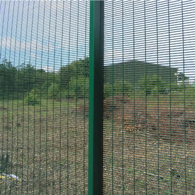 heavy gauge small hole welded Anti climb security fence 358 wire mesh fence