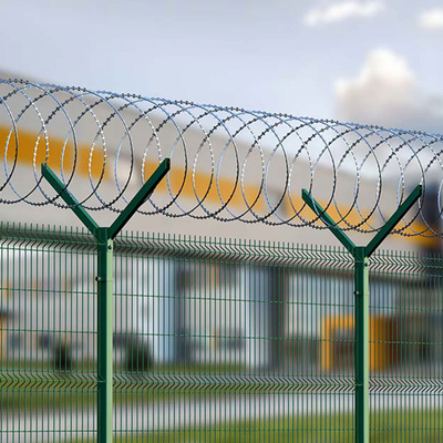 Hot selling galvanized wire High quality Pvc Coated Hot Dipped Galvanized 358 security airport fence