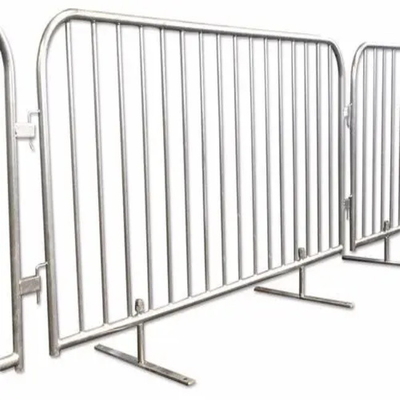 Temporary Perimeter Fencing\Blue Portable Crowd Control Barriers Fence With Flat Feet