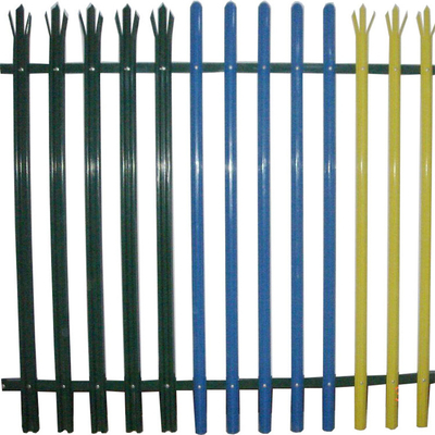 Customized heavy duty palisade fence panels curved top palisade fencing