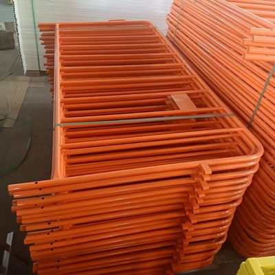 Galvanized crowd control barrier stainless steel fence panel temporary Tubular fencing