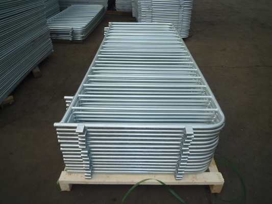 Galvanized crowd control barrier stainless steel fence panel temporary Tubular fencing