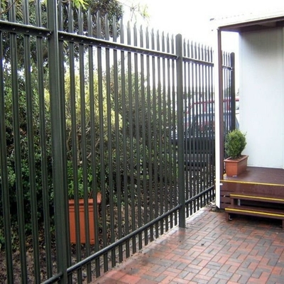 Customized heavy duty palisade fence panels D pale bend head palisade fencing
