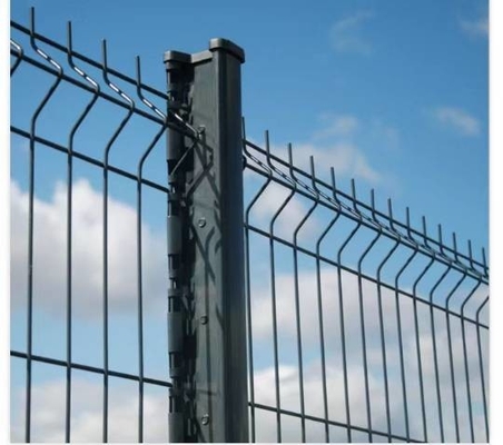 Galvanized electrostatic spray or PVC dipped coating SHS  post welded mesh fence