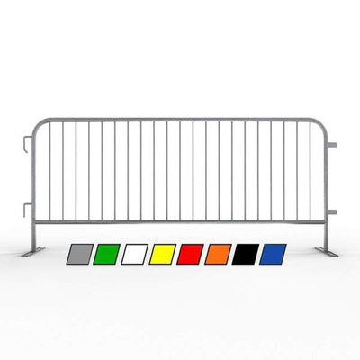 Traffic Road Safety Barrier/Steel Barricades with Bridge Base/Crowd Control Interlocking Barriers
