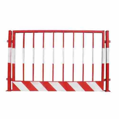 48mm O.D Metal Heavy Duty OEM ODM Steel Barricades Crowd Control 1.5mm Temporary Pedestrian Barriers
