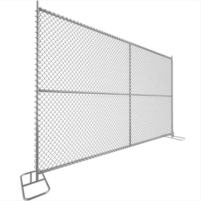 Secure galvanized movable fence temporary chain link fence panels