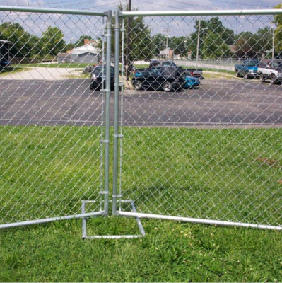 Secure galvanized movable fence temporary chain link fence panels