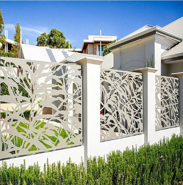 Fencing Panels Decorative Laser Cut Metal Outdoor Privacy Screen