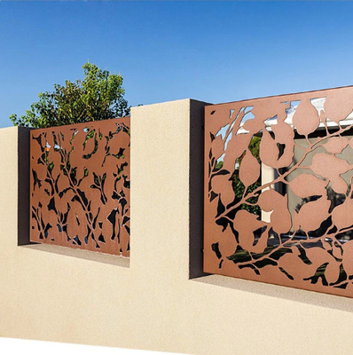 Fencing Panels Decorative Laser Cut Metal Outdoor Privacy Screen