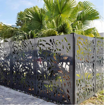 Fencing Panels Decorative Laser Cut Metal Outdoor Privacy Screen