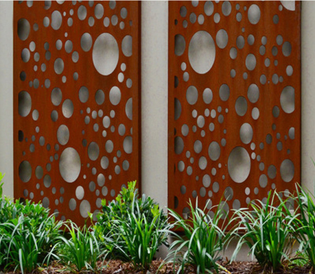 Indoor laser cut privacy screens room dividers Laser cut metal panels Decorative fence panels Laser cut steel screens