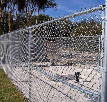 Factory supply diamond wire game fence galvanized 8 foot chain link fence for sale