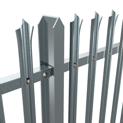 Wholesale Easily Assembled Europe 2.4m palisade fencing / metal palisade fence