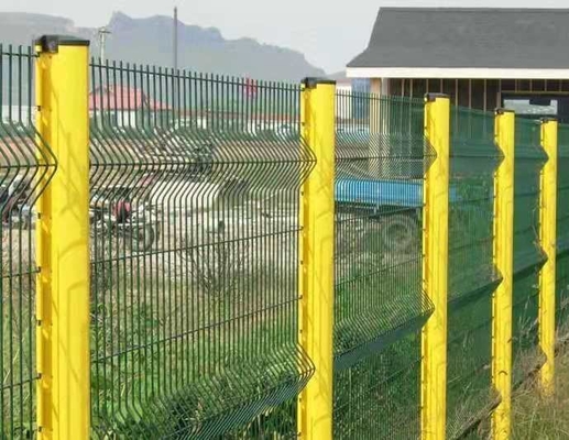 Pvc Coated Galvanized 3d Welded Wire Mesh Fence Curved