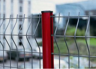Pvc Coated Galvanized 3d Welded Wire Mesh Fence Curved