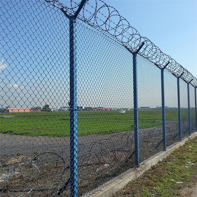 4.00mm 4.50mm 5.00mm Razor Barbed Y Post Fencing PVC Coated Anti Climb