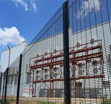 358 Powder coated and galvanized High security prison mesh fencing anti climb fence panel