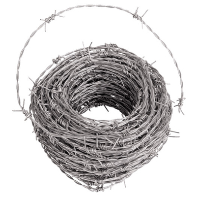 16G galvanized wire barbed fencing 100m, 250m 500m 1.6mm barbed wire fence price per roll