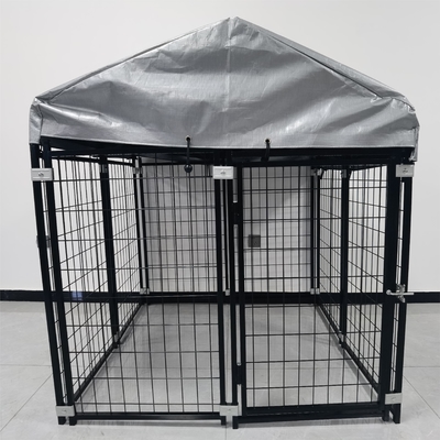 Galvanized or pvc coated Single/Double door folding metal dog cage