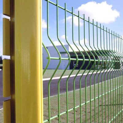4mm 4.5mm 5mm  hot dipped galvanized green color 3d Welded Mesh Fencing