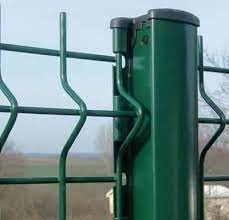 4mm 4.5mm 5mm  hot dipped galvanized green color 3d Welded Mesh Fencing