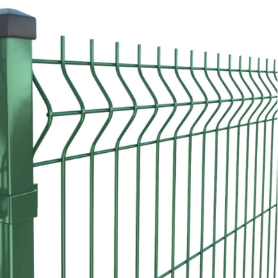 4mm 4.5mm 5mm  hot dipped galvanized green color 3d Welded Mesh Fencing