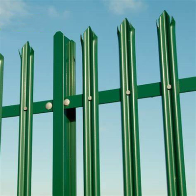 European Style Galvanized And Powder Coated PVC coated W pale and D pale type Palisade Fence