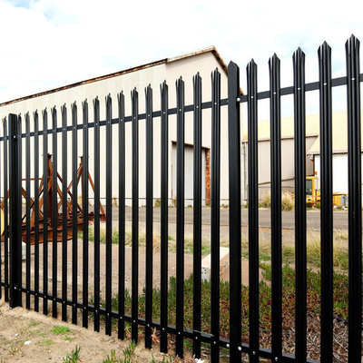 European Style Galvanized And Powder Coated PVC coated W pale and D pale type Palisade Fence