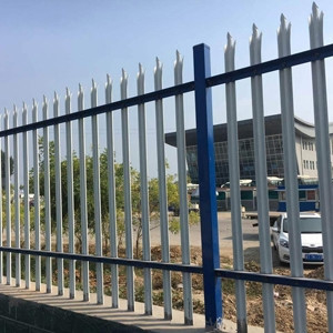 Hot dipped galvanized D Section Pale Metal Palisade Fencing Aluminium For Farm