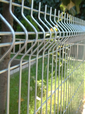 Galvanized electrostatic spray or PVC dipped coating SHS  post welded mesh fence