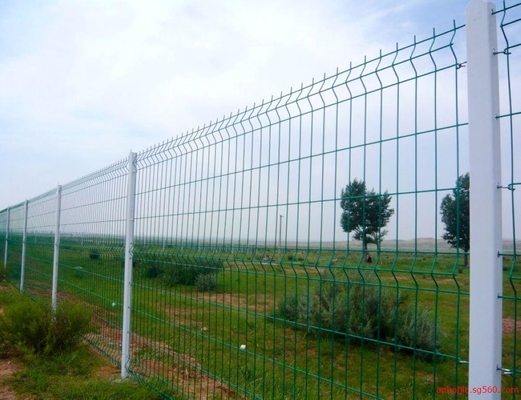 200X50mm Welded Mesh Fencing 6/5/6 8/6/8 Double Wire Mesh Fence  processing pvc