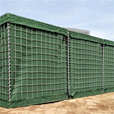 High Strength Mil19 Defensive Barrier Galvanized Wire Mesh Gabion