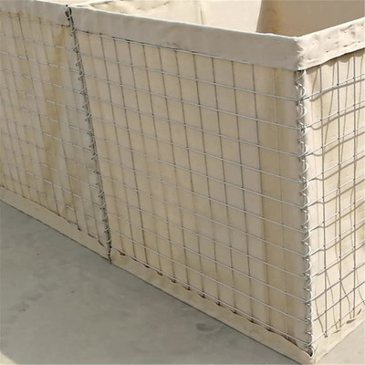 High Strength Mil19 Defensive Barrier Galvanized Wire Mesh Gabion
