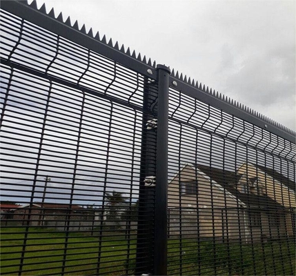 Welded Wire Mesh Anti Climb 358 High Security Fence For Prison