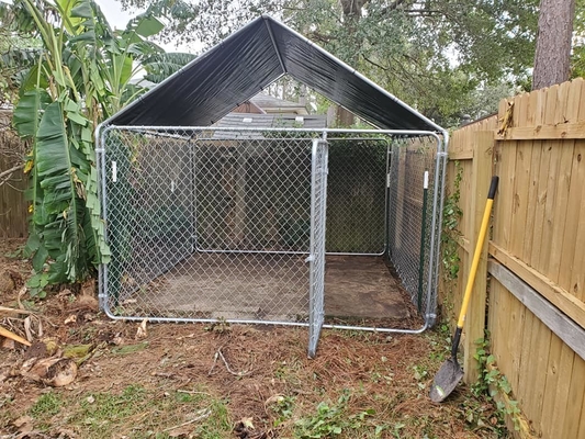 OEM Large Chain Link Dog Run Kennel Cheap Fence Panel Animal Pet House For Sale